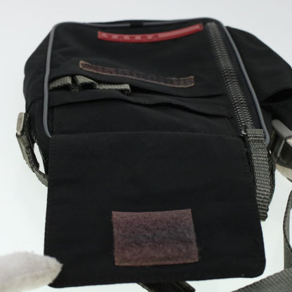 Prada Shoulder Bag Nylon Black  am4341