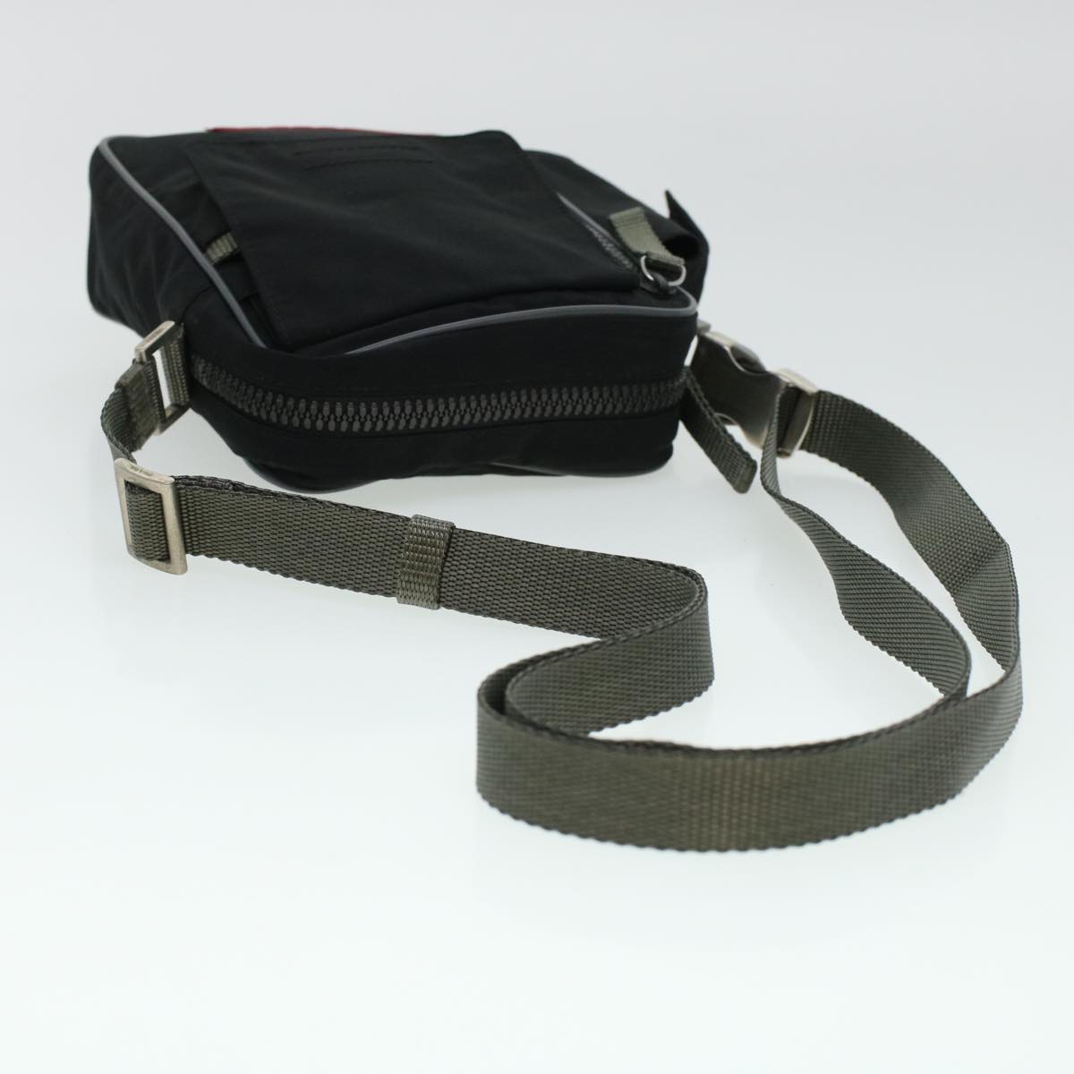 Prada Shoulder Bag Nylon Black  am4341