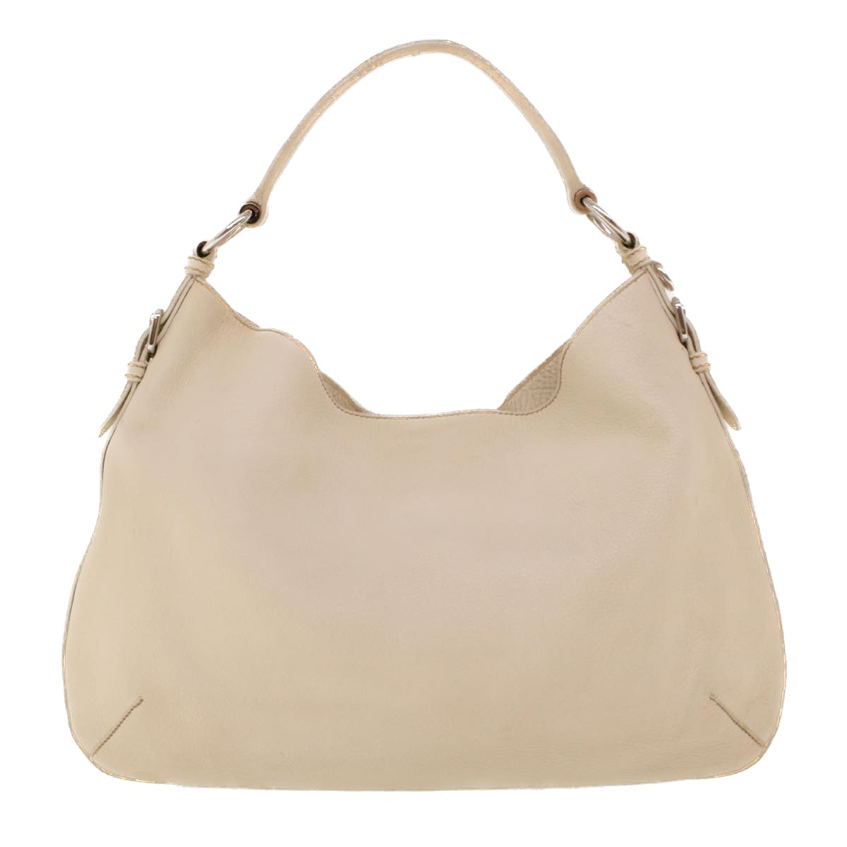 Prada Shoulder Bag Leather White  am4394