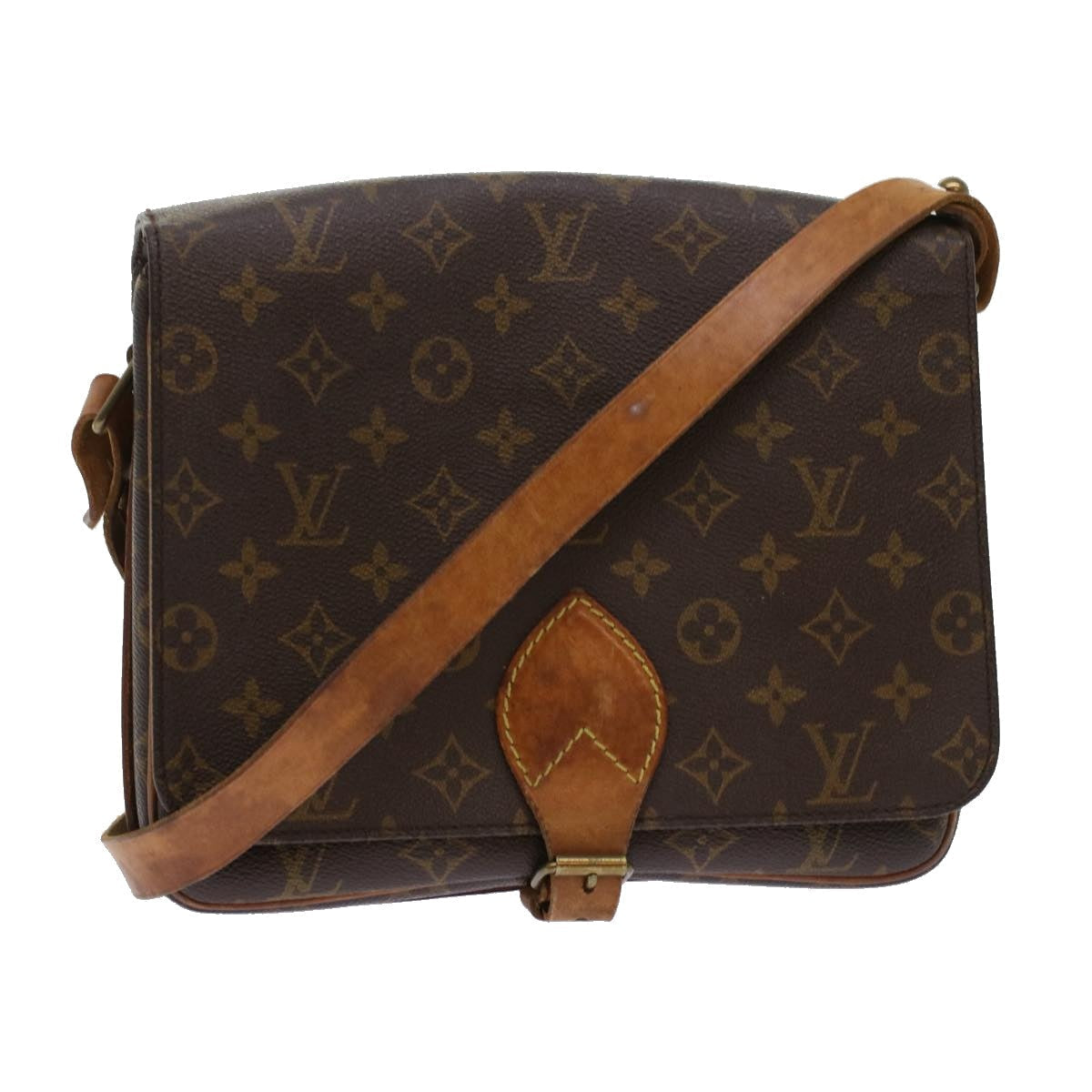 LOUIS VUITTON Monogram Cartouchiere GM Shoulder Bag M51252 LV  am4526