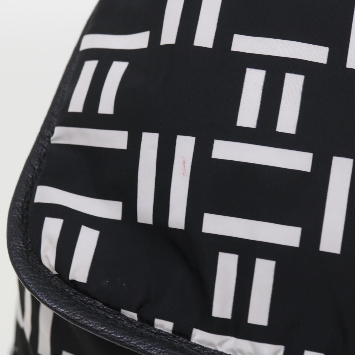 Balenciaga Traveler Backpack Nylon Black White 340139 Auth am5199