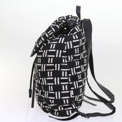 Balenciaga Traveler Backpack Nylon Black White 340139 Auth am5199