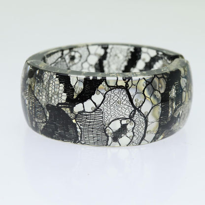 Chanel COCO Mark Bracelet Black CC Auth am