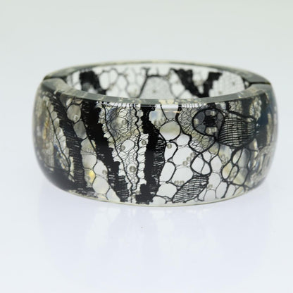 Chanel COCO Mark Bracelet Black CC Auth am