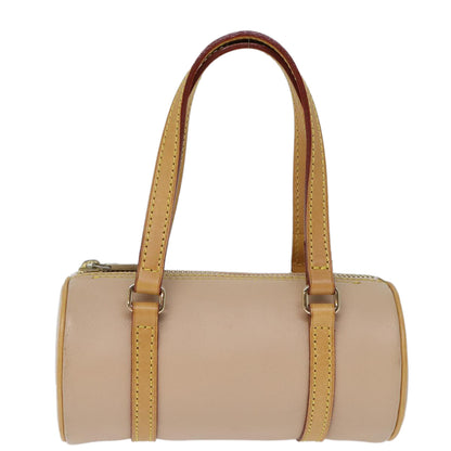 BURBERRY Blue Label Mini Hand Bag Leather Beige Auth am6171
