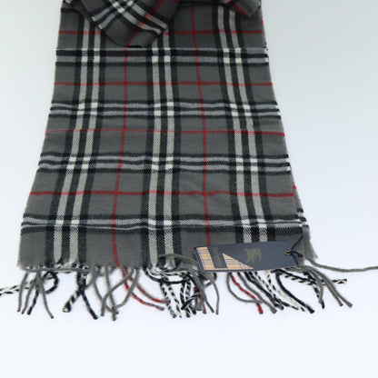 BURBERRYSs Nova Check Scarf Wool Gray Auth am6330