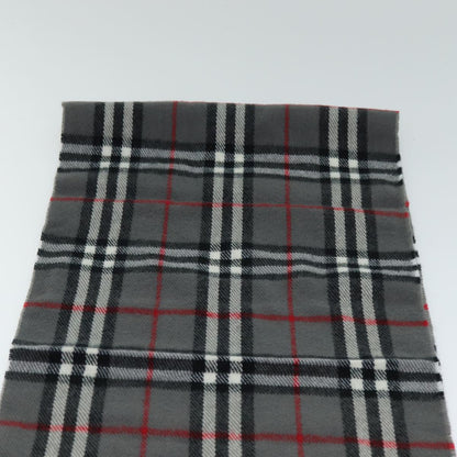 BURBERRYSs Nova Check Scarf Wool Gray Auth am6330