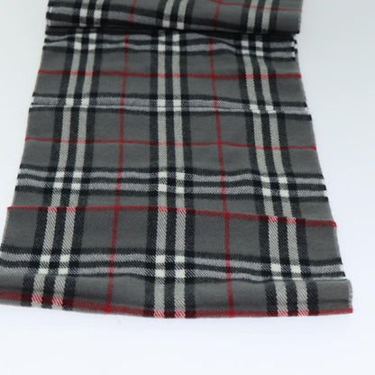 BURBERRYSs Nova Check Scarf Wool Gray Auth am6330
