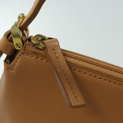 BURBERRY Shoulder Bag Leather Beige Auth am6447