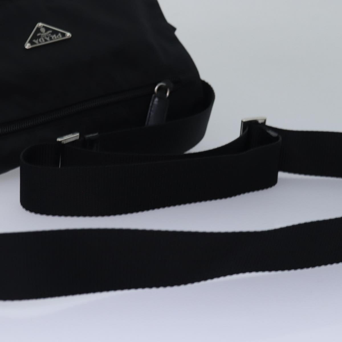 PRADA Shoulder Bag Nylon Black Auth am6471