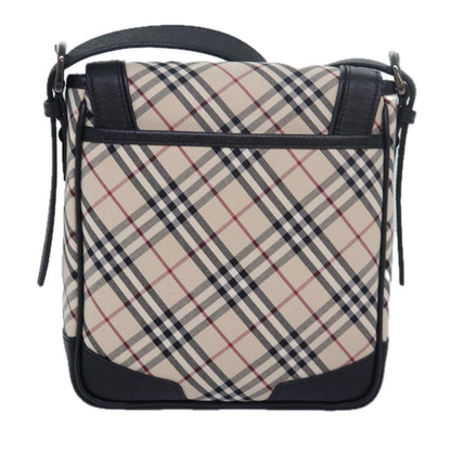 BURBERRYSs Nova Check Shoulder Bag Canvas Beige Auth am6582A