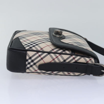 BURBERRYSs Nova Check Shoulder Bag Canvas Beige Auth am6582A