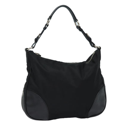 PRADA Shoulder Bag Nylon Black Auth am6640