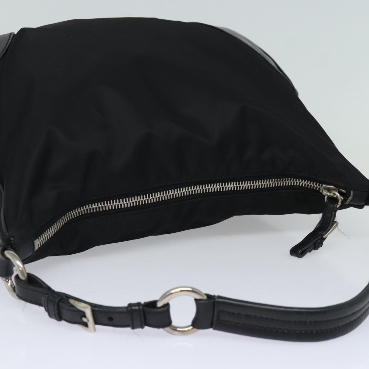 PRADA Shoulder Bag Nylon Black Auth am6640