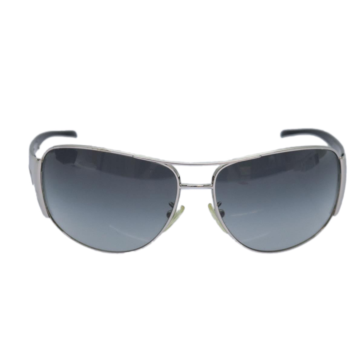 PRADA Sunglasses Black White Auth am6642