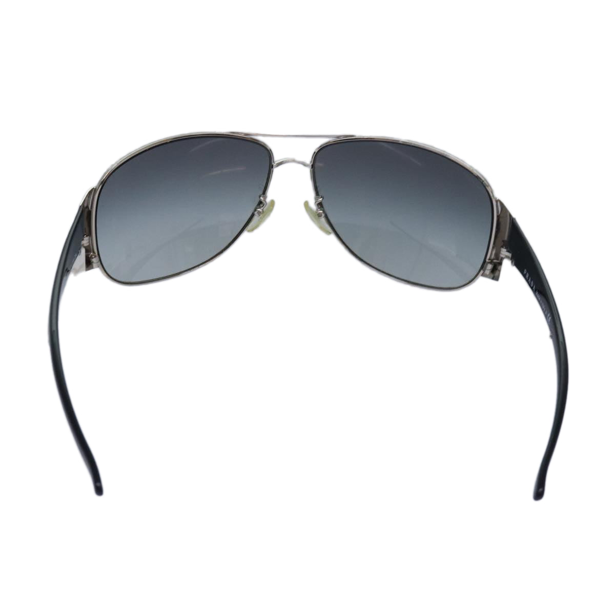 PRADA Sunglasses Black White Auth am6642