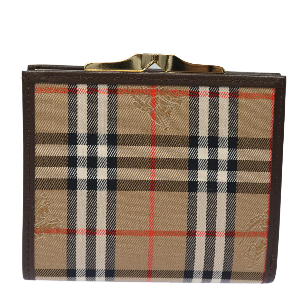 BURBERRYSs Nova Check Wallet Canvas Beige Auth am6671