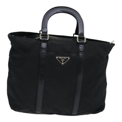 PRADA Hand Bag Nylon Black Auth am6693