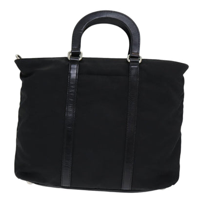 PRADA Hand Bag Nylon Black Auth am6693