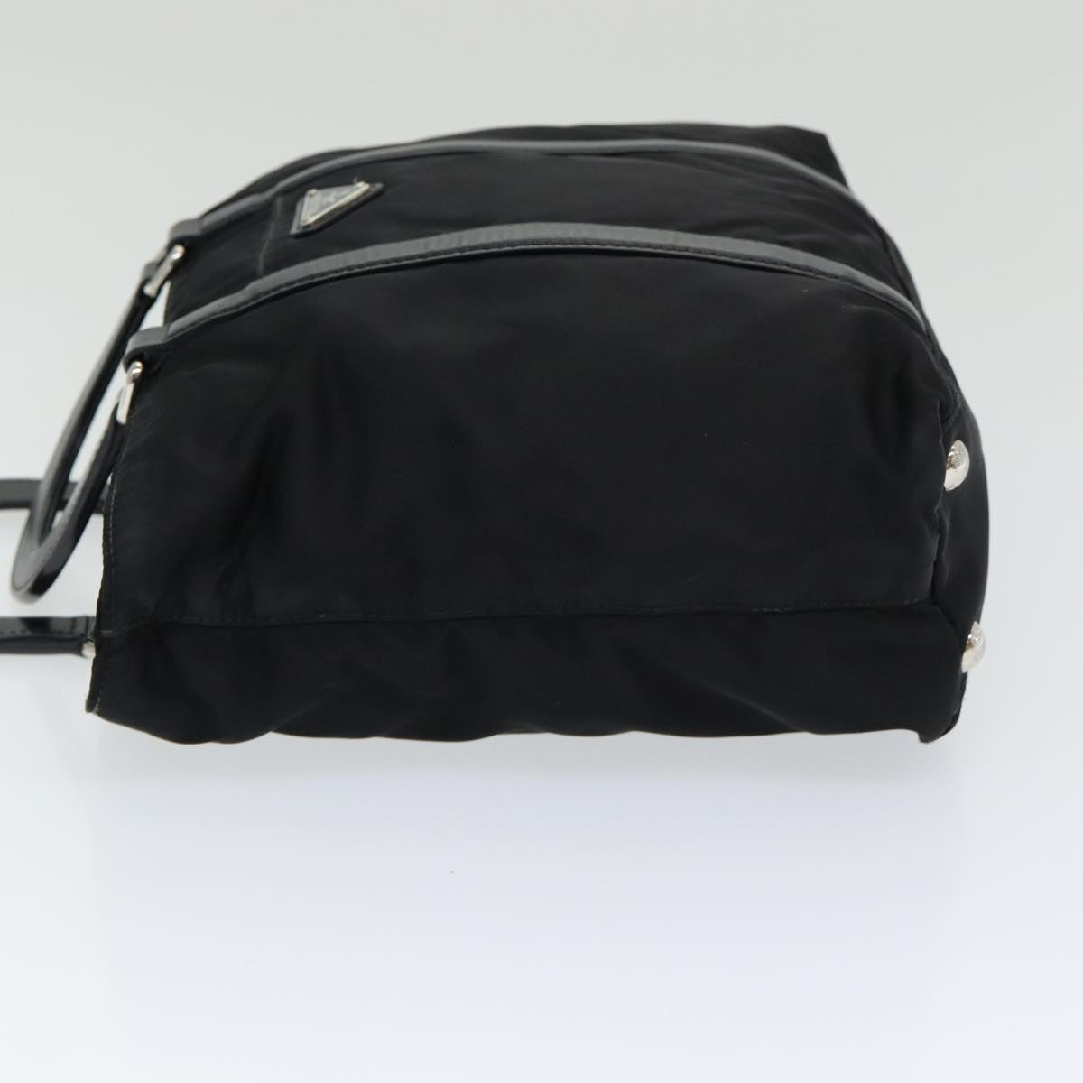 PRADA Hand Bag Nylon Black Auth am6693