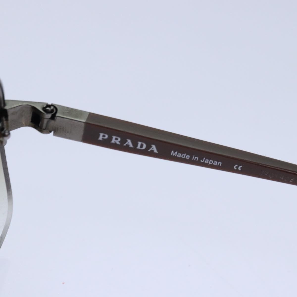 PRADA Sunglasses plastic Brown Auth am6804