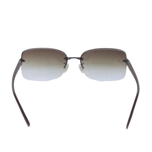 PRADA Sunglasses plastic Brown Auth am6804