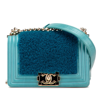 Chanel Boy Chanel Shearling Shoulder Bag