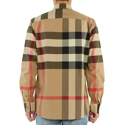 8010213 A7028 BEIGE BURBERRY MEN SHIRT