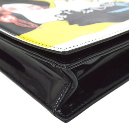 CHANEL 2001 Patent Leather Clutch 02755