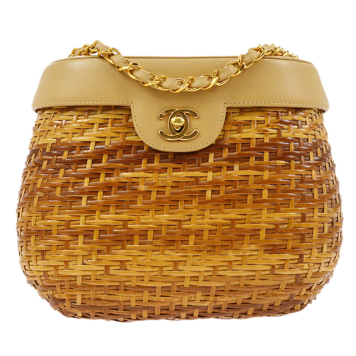 CHANEL 1998 Wicker Basket Bag 17 ao24637