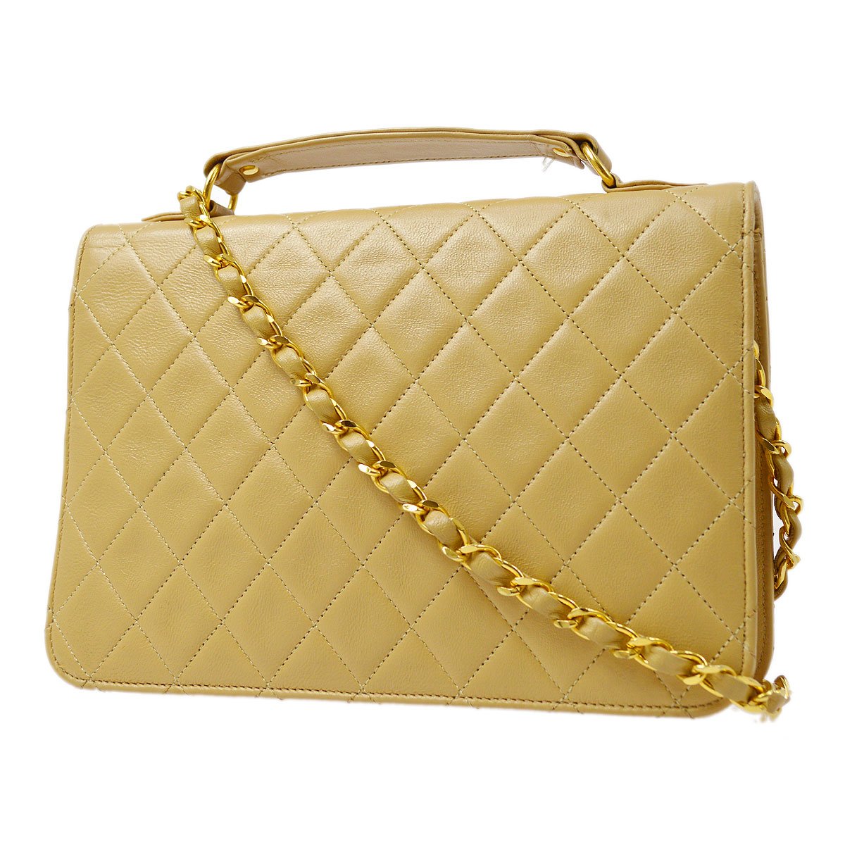 CHANEL Single Turnlock 2way Handbag ao29038