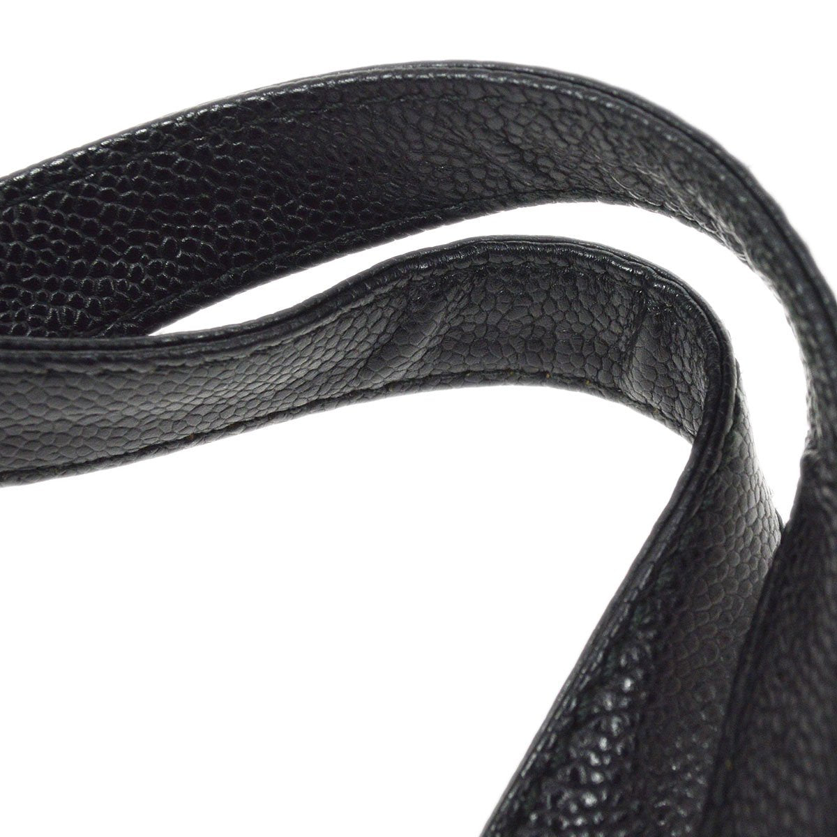 CHANEL 2001-2003 CC Handbag Black Caviar ao31527