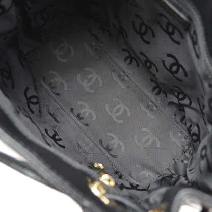 CHANEL 2001-2003 CC Handbag Black Caviar ao31527