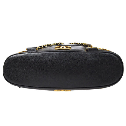 CHANEL vintage Triple CC Backpack Black Caviar