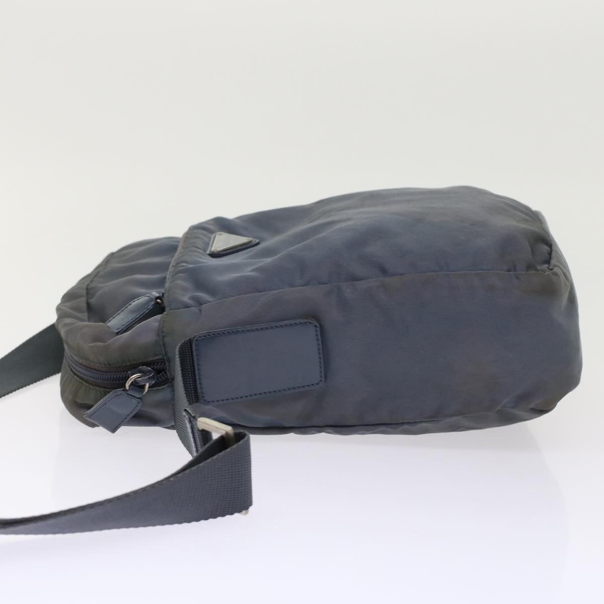 Prada Shoulder Bag Nylon Blue Gray  ar10003