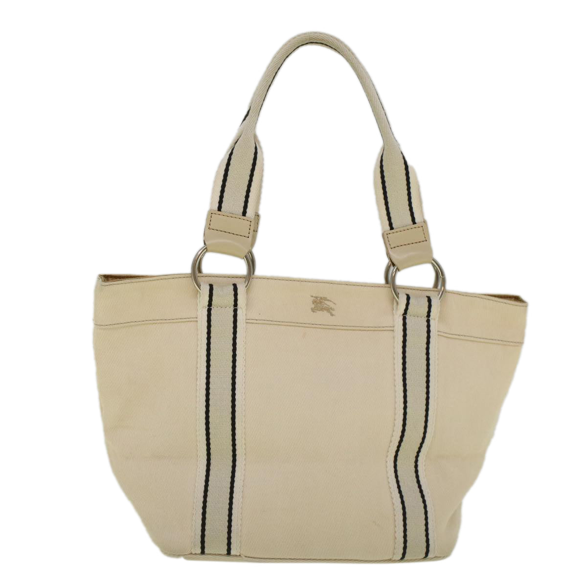 Burberry Blue Label Tote Bag Canvas Beige Auth ar10721
