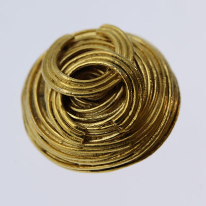 Chanel COCO Mark Earring One Side Only Gold Tone CC Auth ar11596B