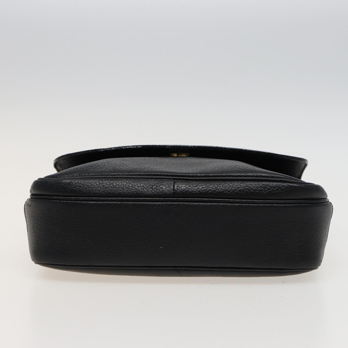 BURBERRYSs Shoulder Bag Leather Black Auth ar11985