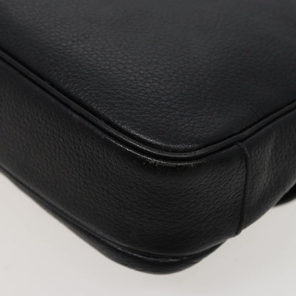BURBERRYSs Shoulder Bag Leather Black Auth ar11985