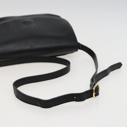 BURBERRYSs Shoulder Bag Leather Black Auth ar11985