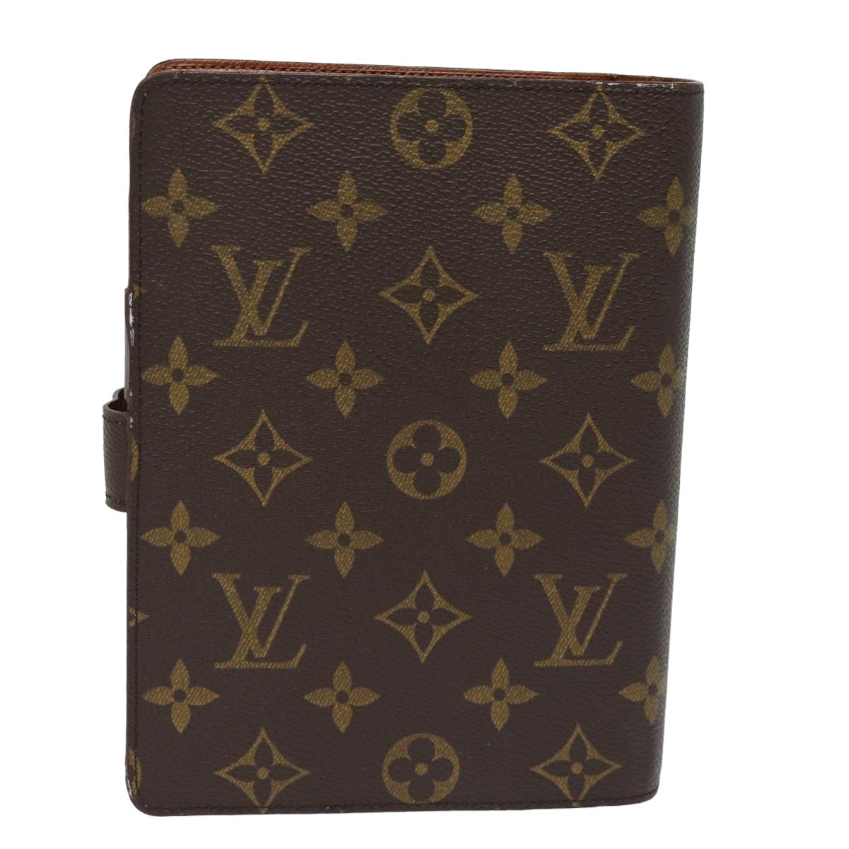 LOUIS VUITTON Monogram Agenda MM Day Planner Cover R20105 LV Auth ar12026