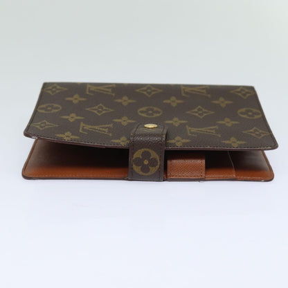 LOUIS VUITTON Monogram Agenda MM Day Planner Cover R20105 LV Auth ar12026