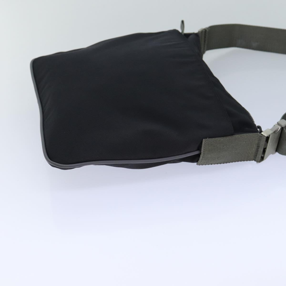 PRADA Shoulder Bag Nylon Black Auth ar12031