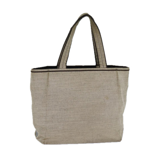 PRADA Tote Bag Canvas Gray Auth ar12035