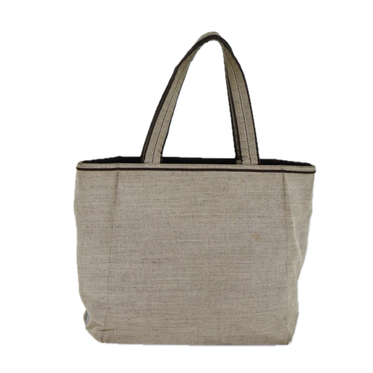 PRADA Tote Bag Canvas Gray Auth ar12035