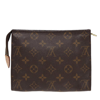 LOUIS VUITTON Monogram Poche Toilette 19 Pouch M47544 LV Auth ar12065