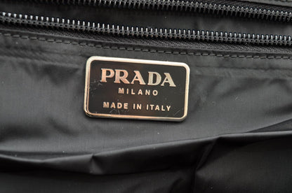 Prada Hand Bag Nylon Black  ar1221