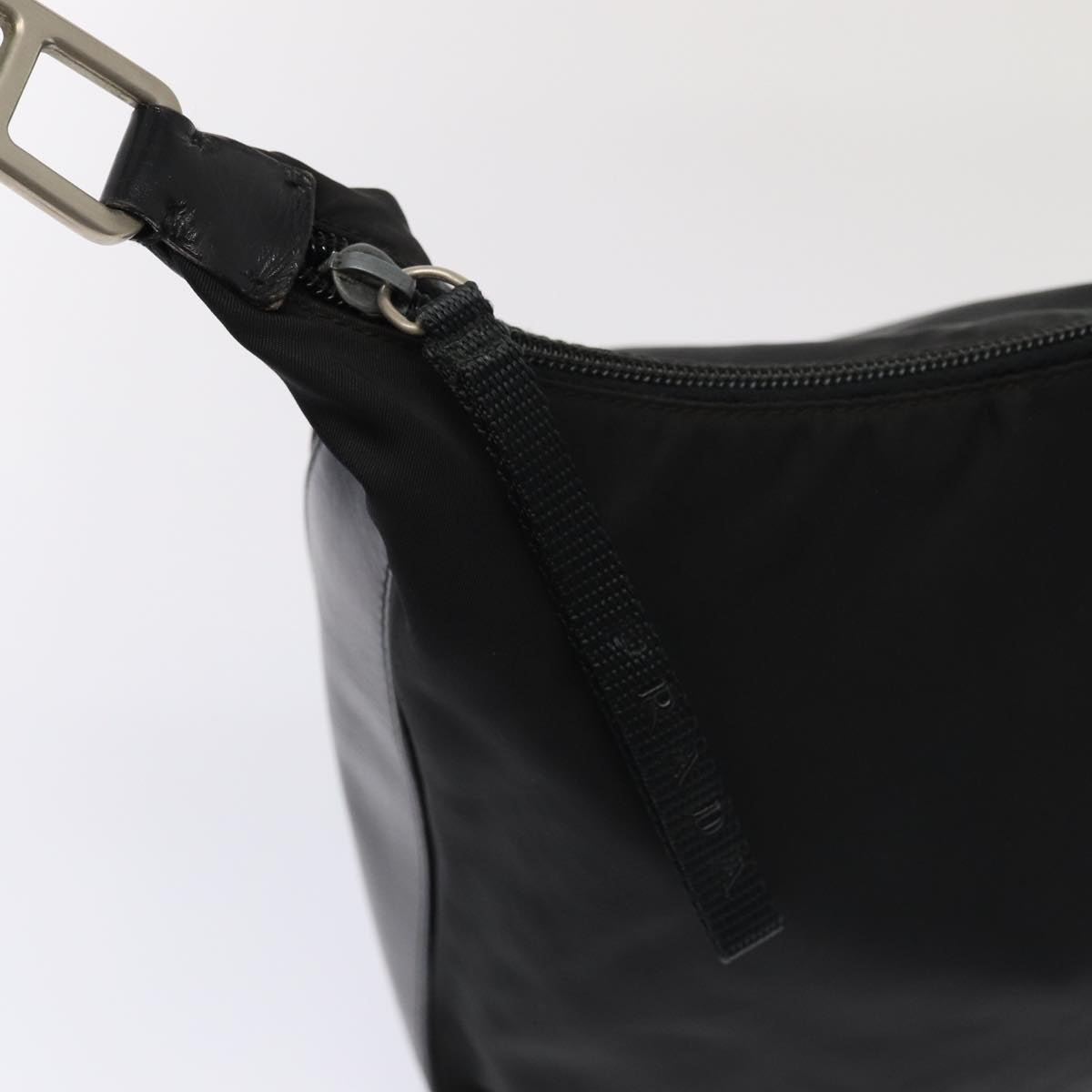 PRADA Shoulder Bag Nylon Black Auth ar12214