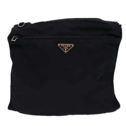 PRADA Shoulder Bag Nylon Black Auth ar12259