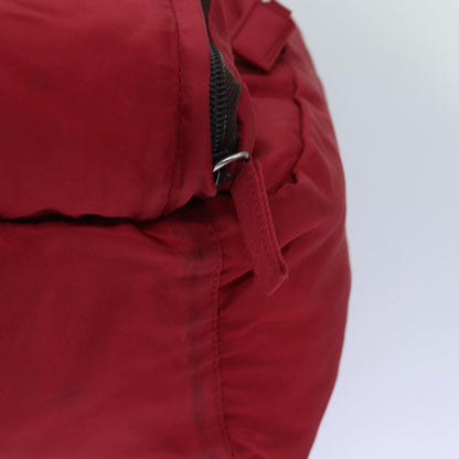 PRADA Backpack Nylon Red Auth ar12280